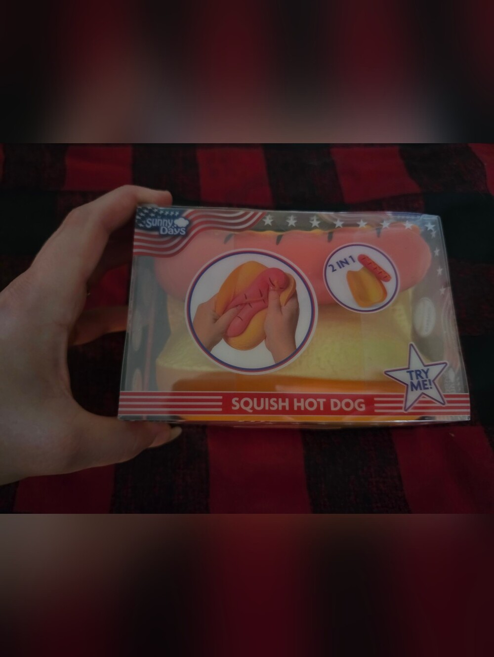 Toymendous Sunny Days Jumbo Hot Dog Squish Viral Summer Squishy Toy